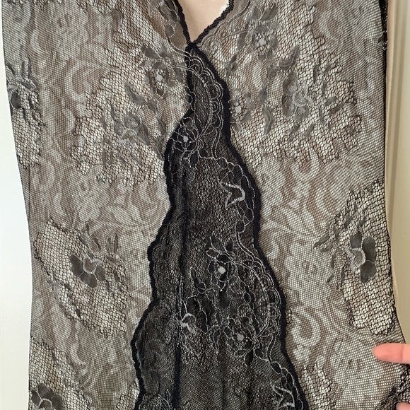 Loy and Ford black and nude lace midi dress - Picture 2 of 5